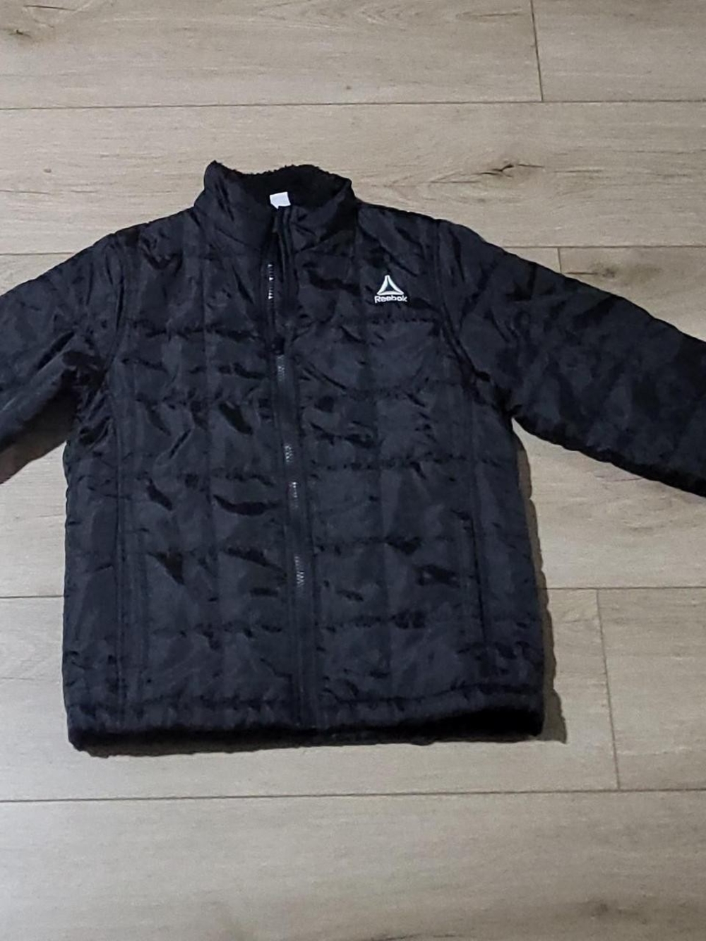 Reebok Black Kids Quilted Puffer Jacket